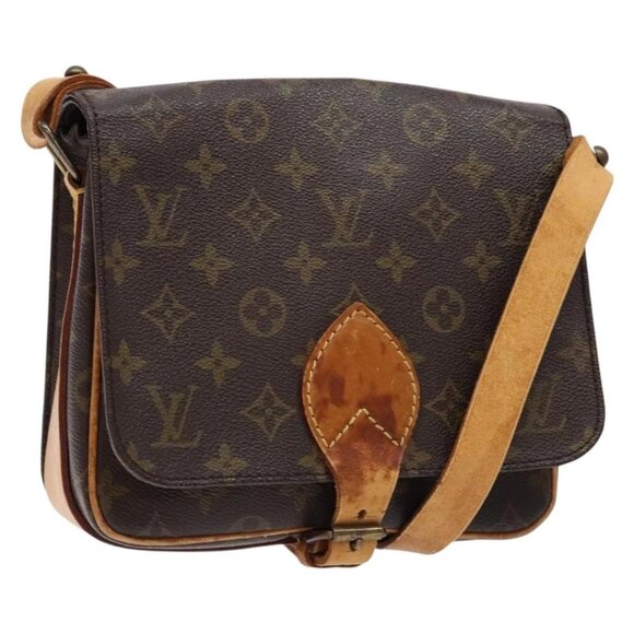 LOUIS VUITTON Monogram Cartesier MM Shoulder Bag M51253 LV Auth 138377 - Picture 1 of 15